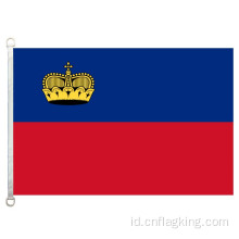 Bendera nasional Liechtenstein 100% poliester 90*150cm